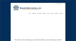 Desktop Screenshot of harekrishna.es