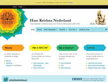 Tablet Screenshot of harekrishna.nl